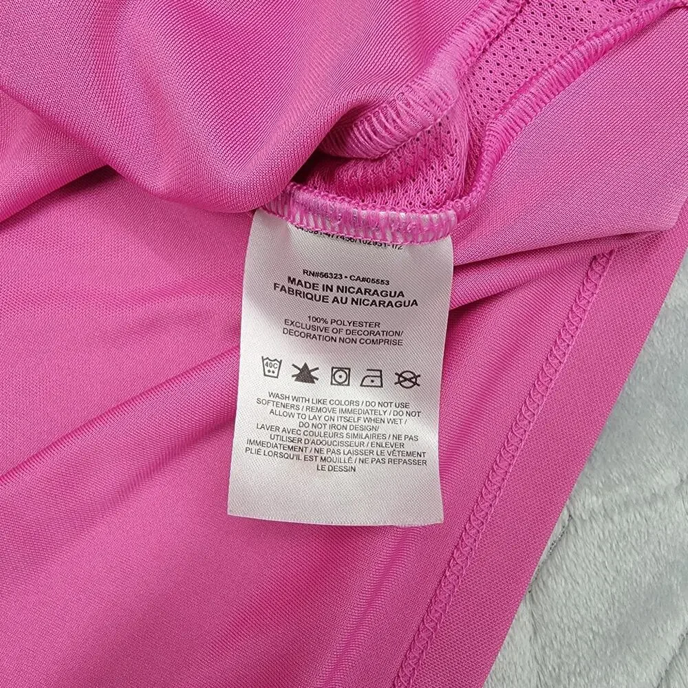 Nike Dri-Fit Mens Medium Pink Short Sleeve Soccer Training Jersey Tee Shirt 5